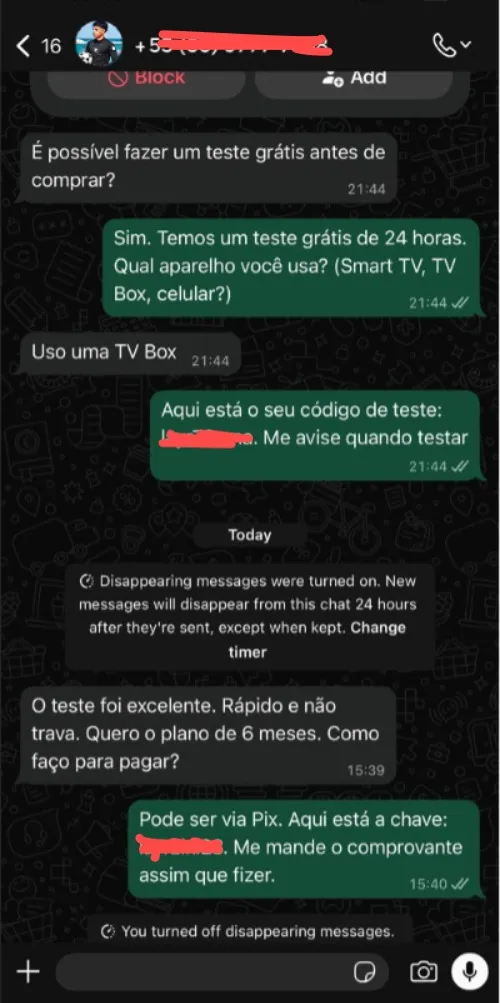 Depoimento WhatsApp 1