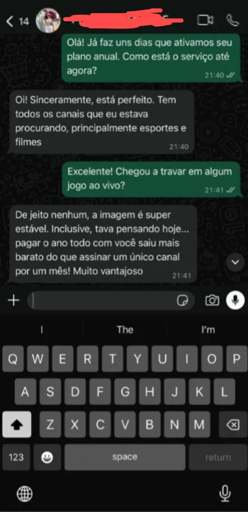 Depoimento WhatsApp 2